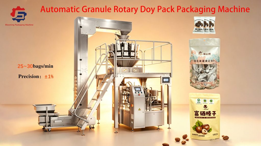 Rotary Premade Pouch Packing Machine for Granules