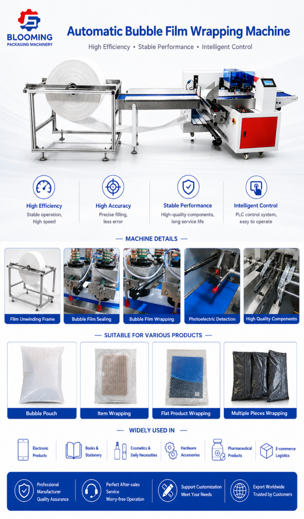 Automatic Bubble Film Wrapping Machine