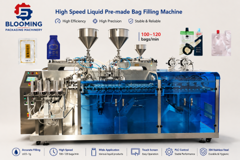 High Speed Liquid Premade Bag Filling Machine