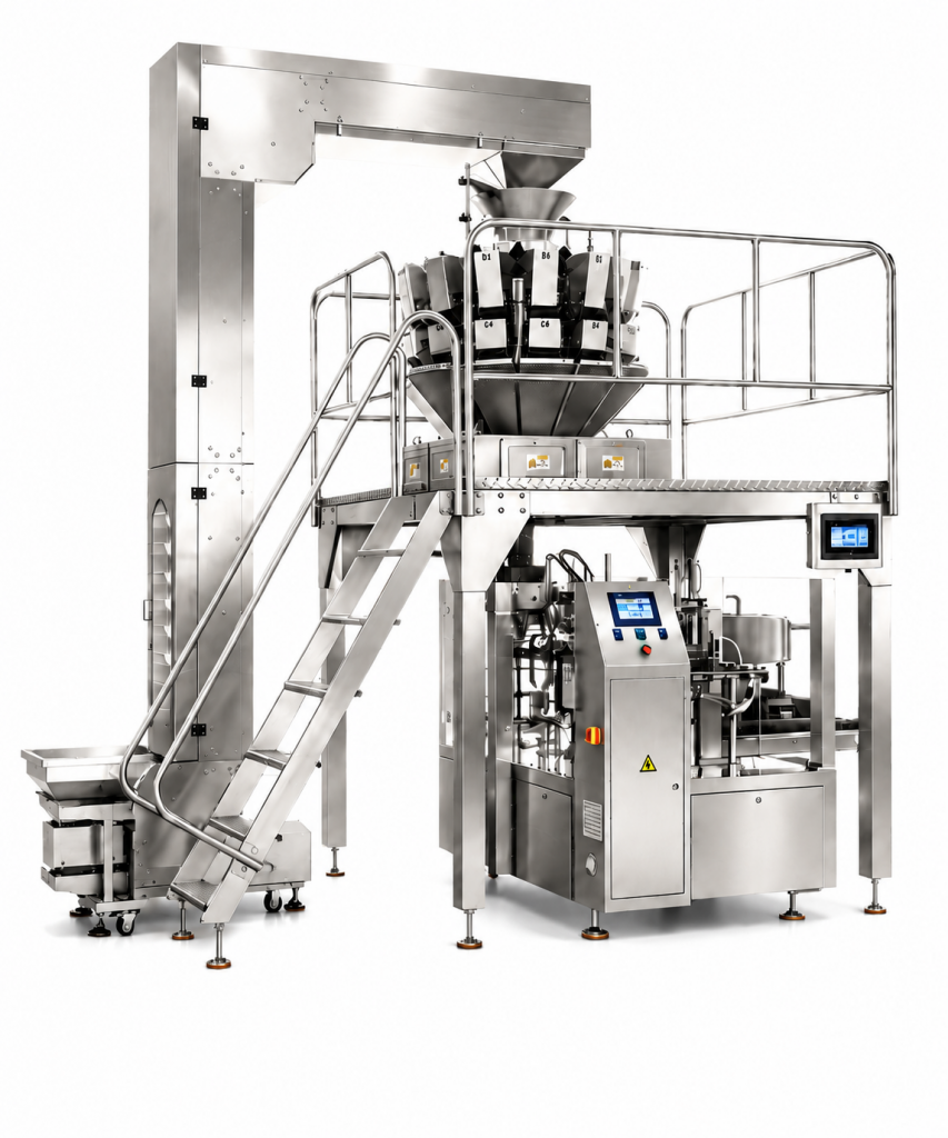 Rotary Premade Pouch Packing Machine for Granules